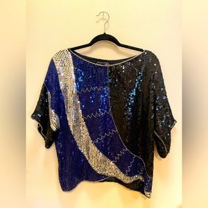 Dazzling vintage sequin top 🖤💫